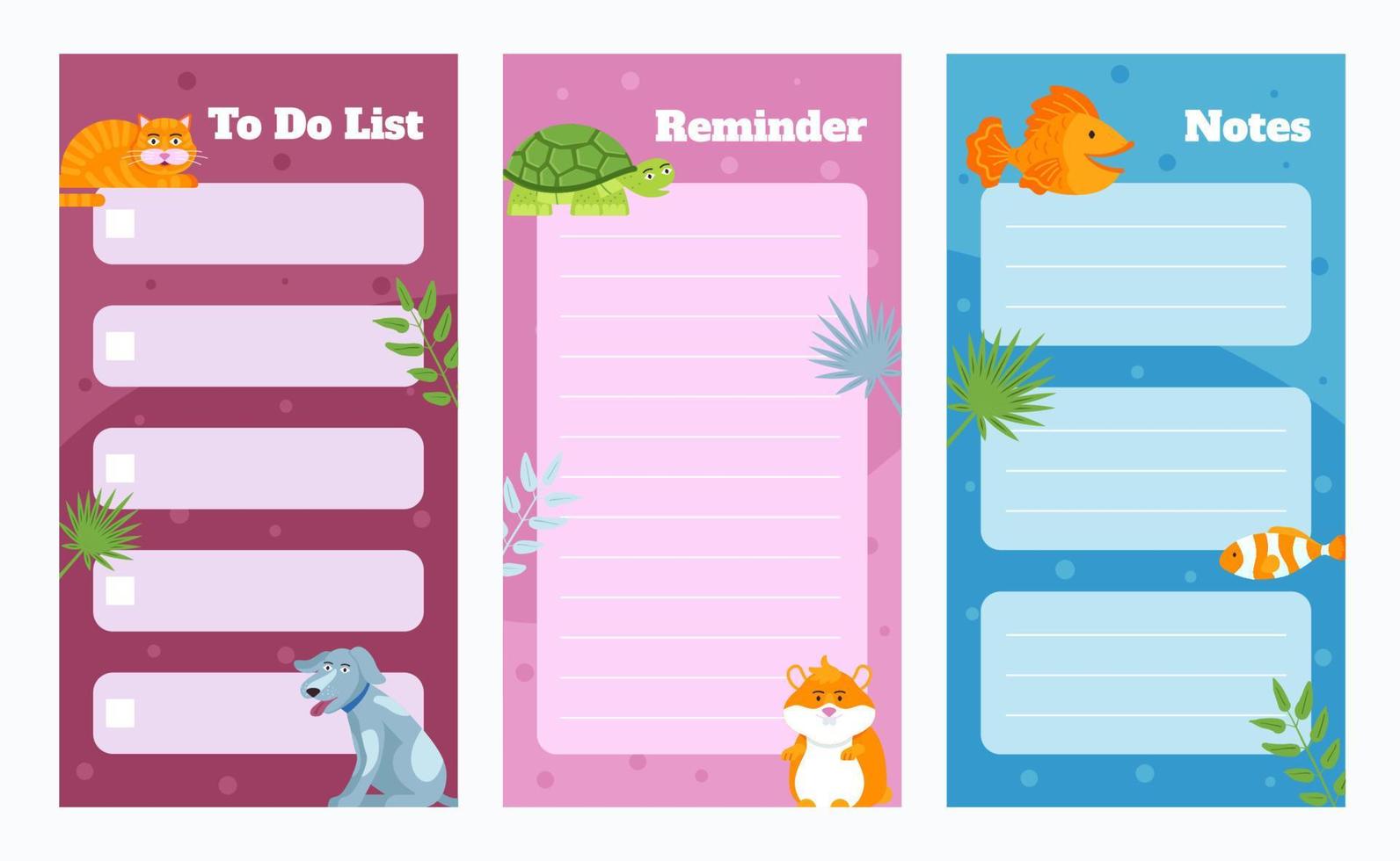 Pets Journal Template vector