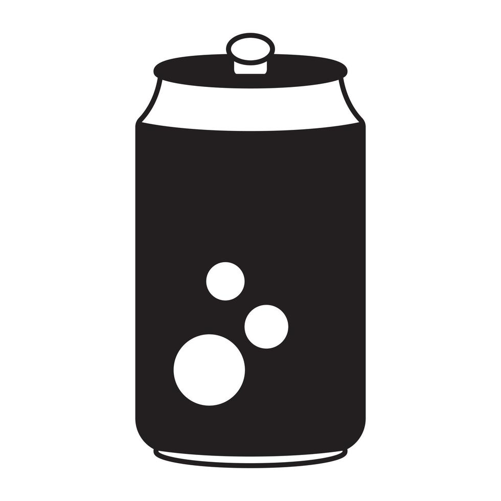 Soda can or soft drink cans flat vector icon for apps and websites