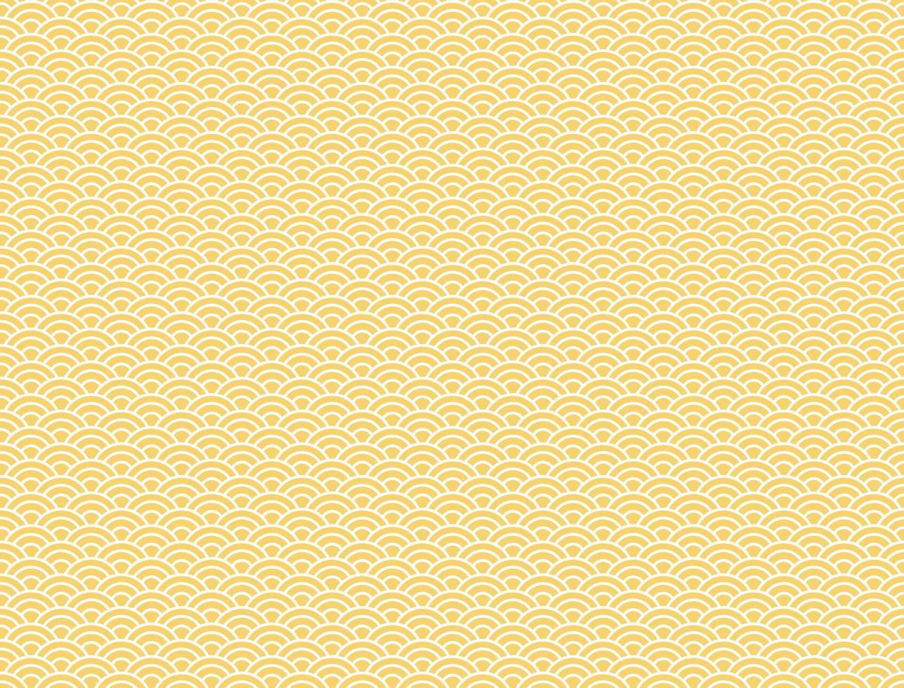 yellow wave seamless pattern background vector