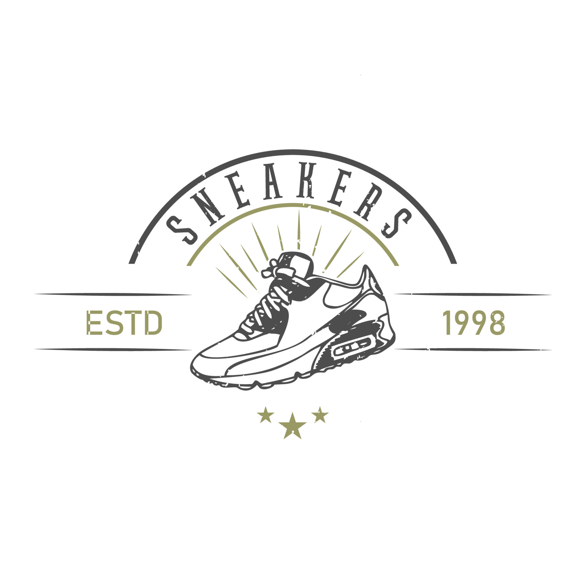 Sneakers shop logo design. Shoes store. Sneaker vector ...