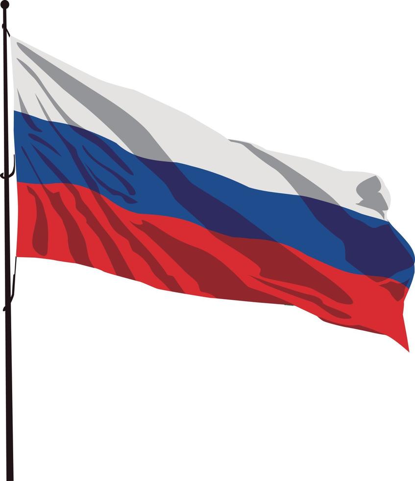 rusia, bandera rusa, vector. vector