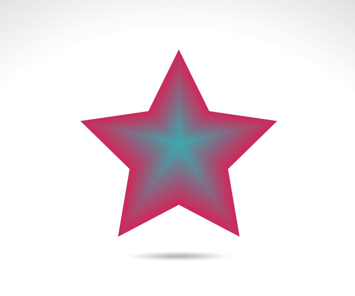 Star logo. Star line icon vector