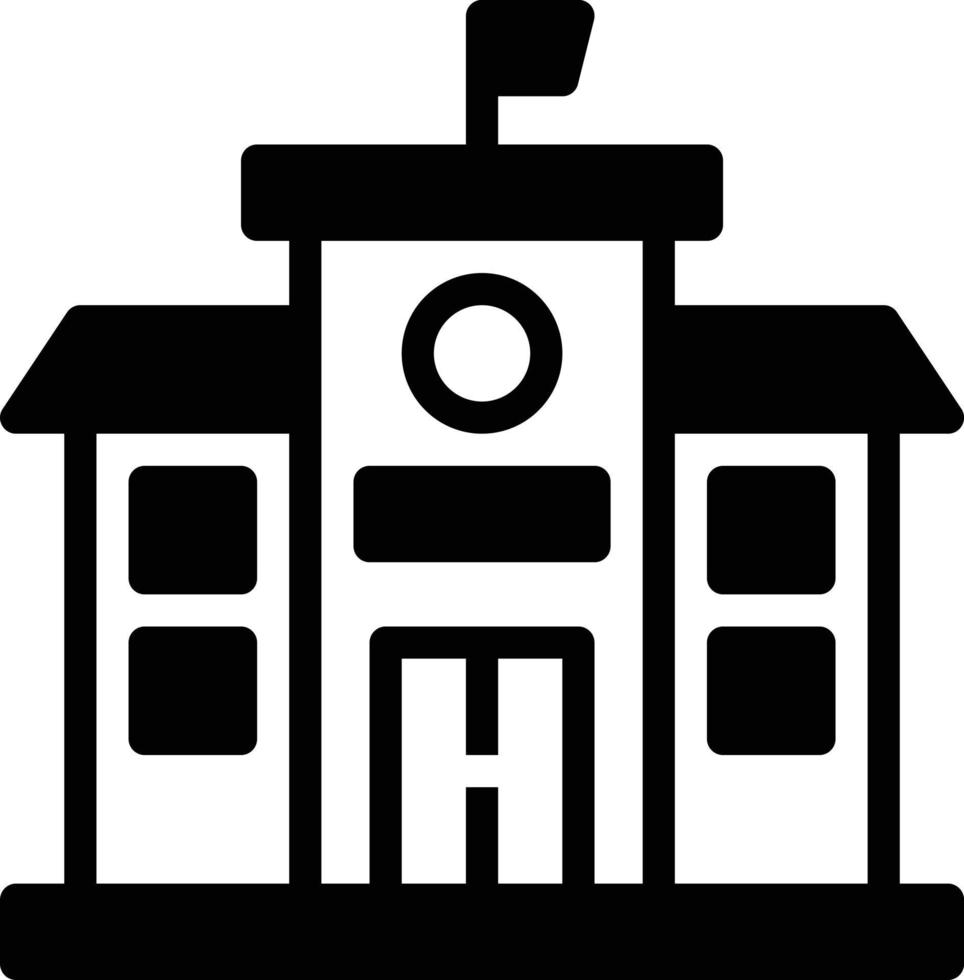 ilustración de vector de icono de universidad