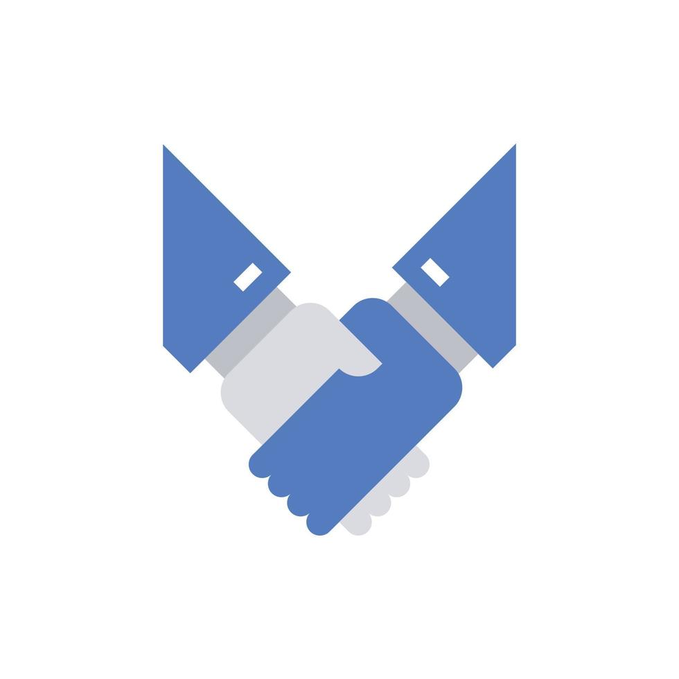 Hand Shake Icon Vector Illustration .