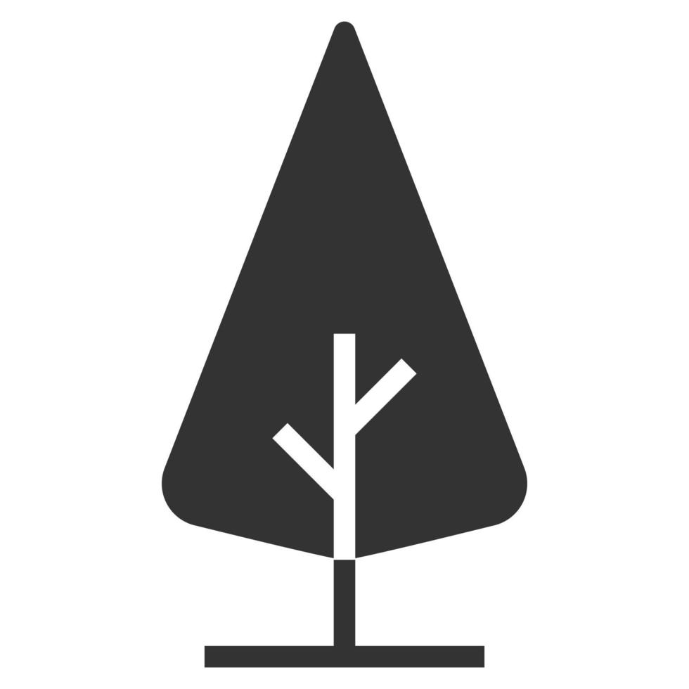 Ilustración de vector de icono de árbol, ecología, naturaleza, hoja