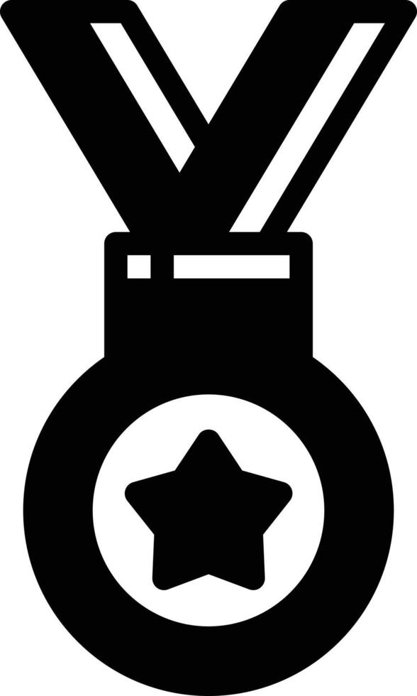 Ilustración de vector de icono de medalla