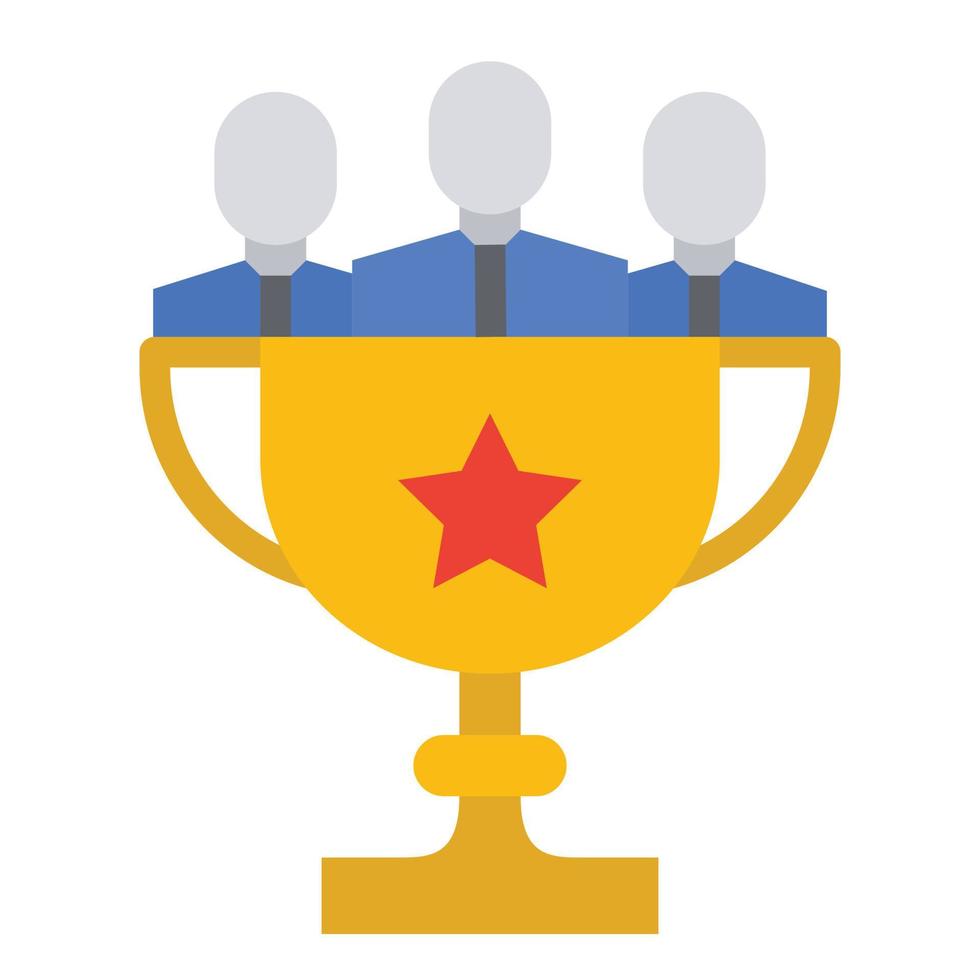 Trophy Icon Vector Illustration .