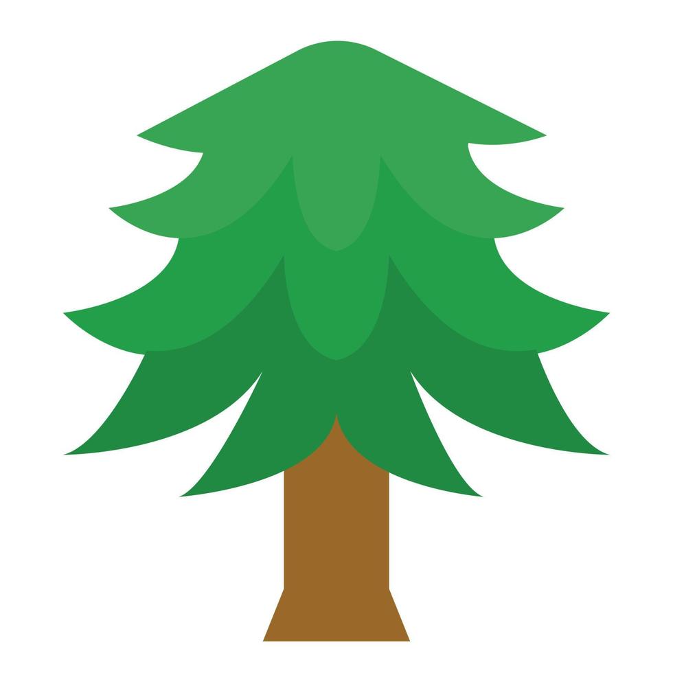 Tree Icon Vector Illustration, Wood, Nature