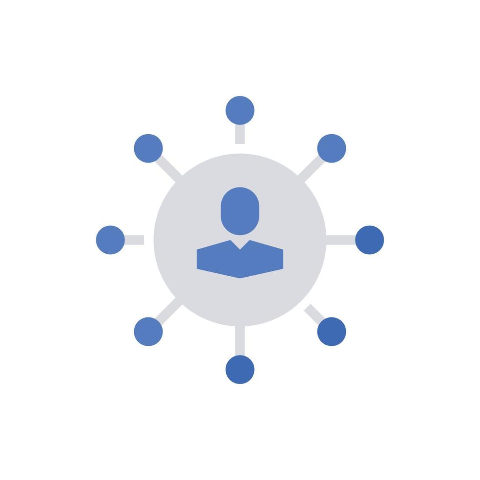 People Network Icon Vector Illustration .