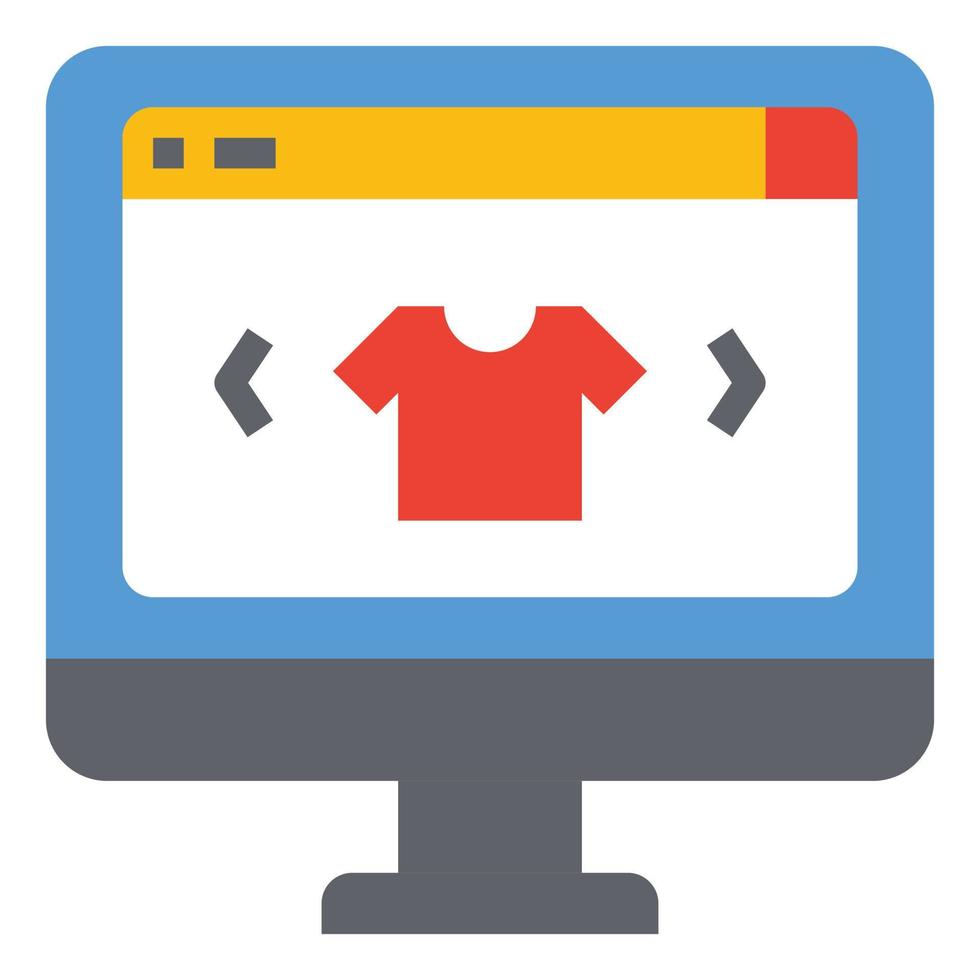 Browse Online Shopping Icon Vector Illustration .