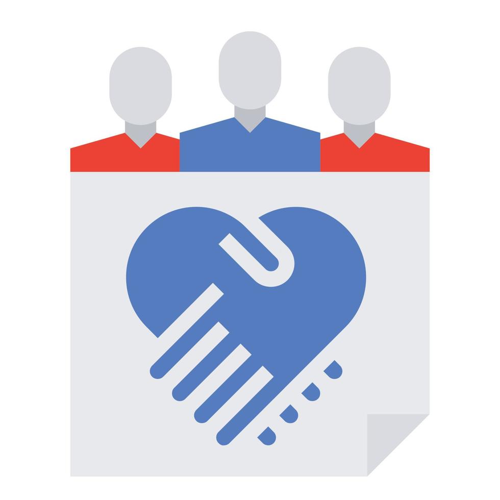 Hand Shake Icon Vector Illustration .