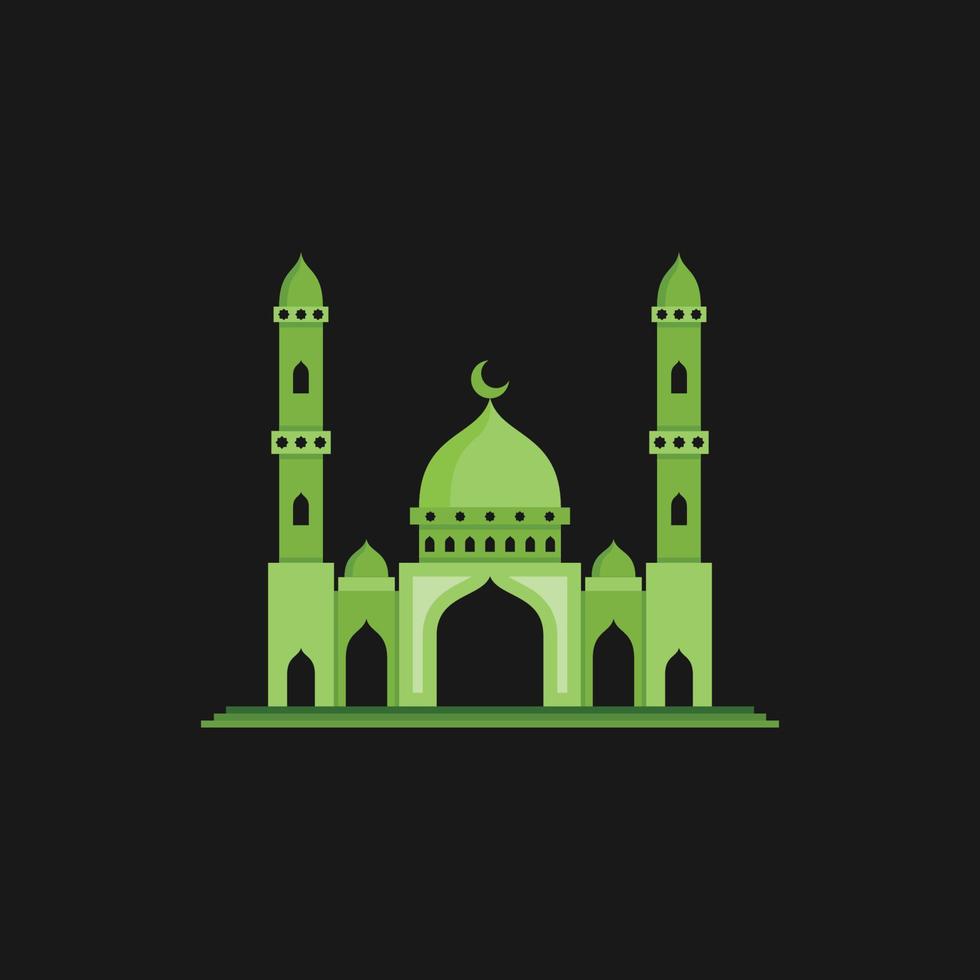 Mosque icon. Mosque illustration. Mosque logo. Mosque symbol of ramadan kareem. Mosque vector simple sign.