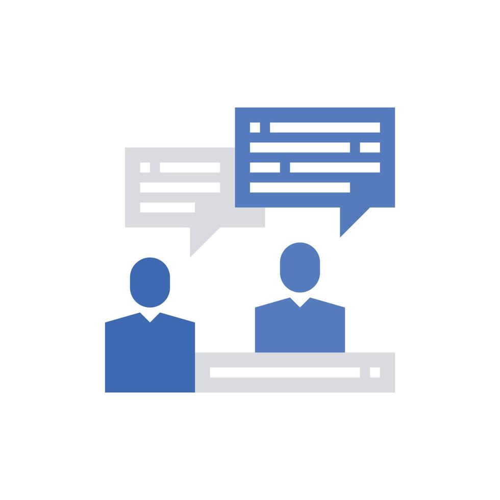 Consultation Icon Vector Illustration .