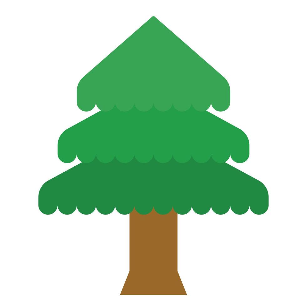 árbol icono vector ilustración, madera, naturaleza