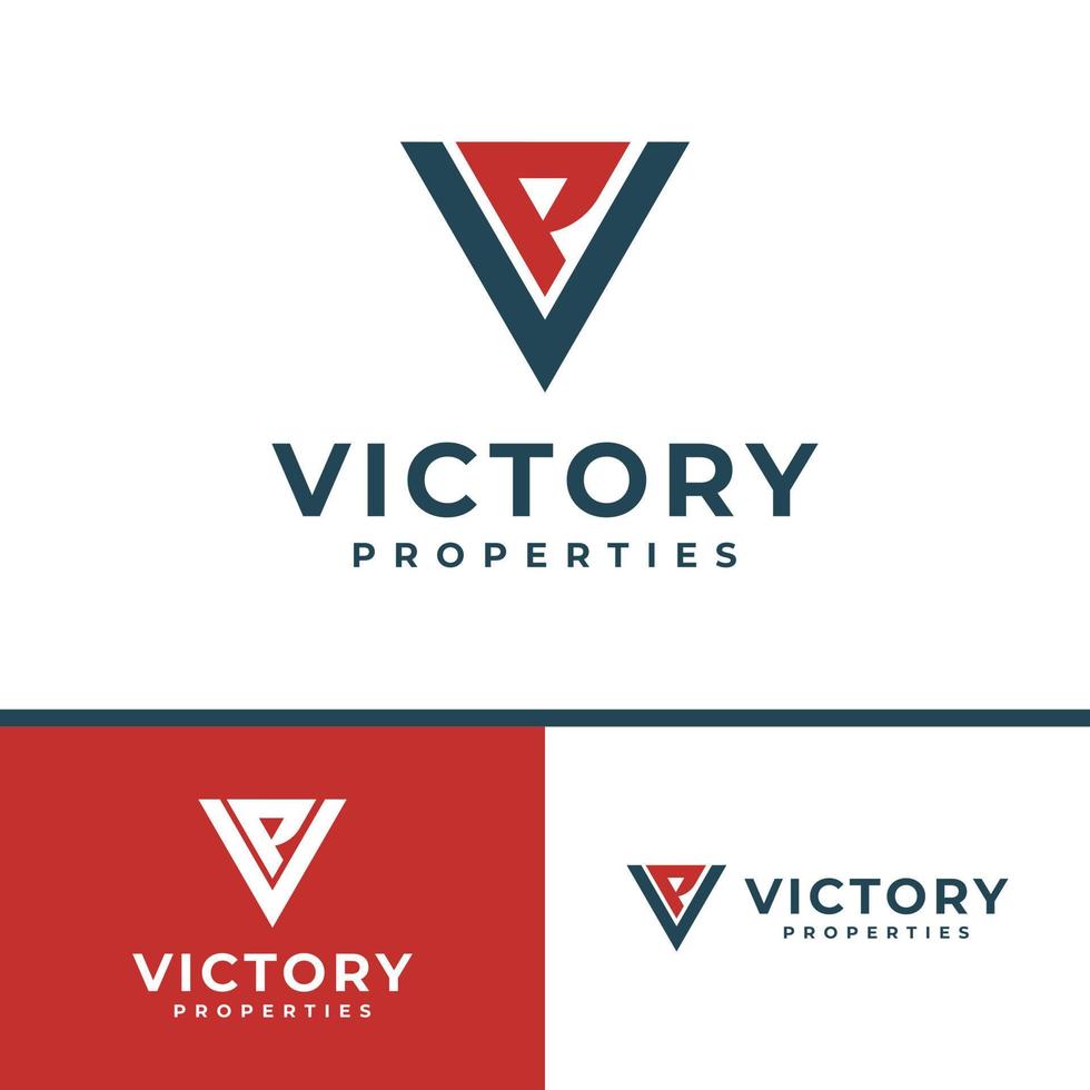 Letter VP Monogram Logo vector