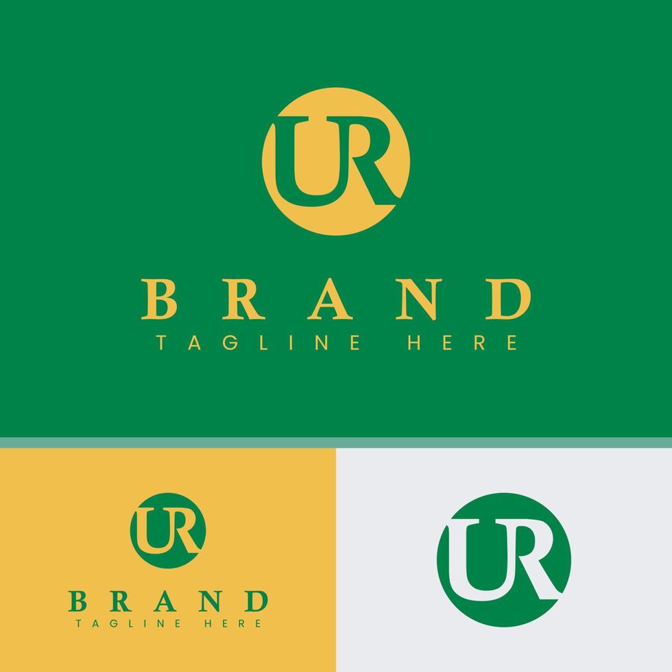 Letter UR Monogram Logo vector