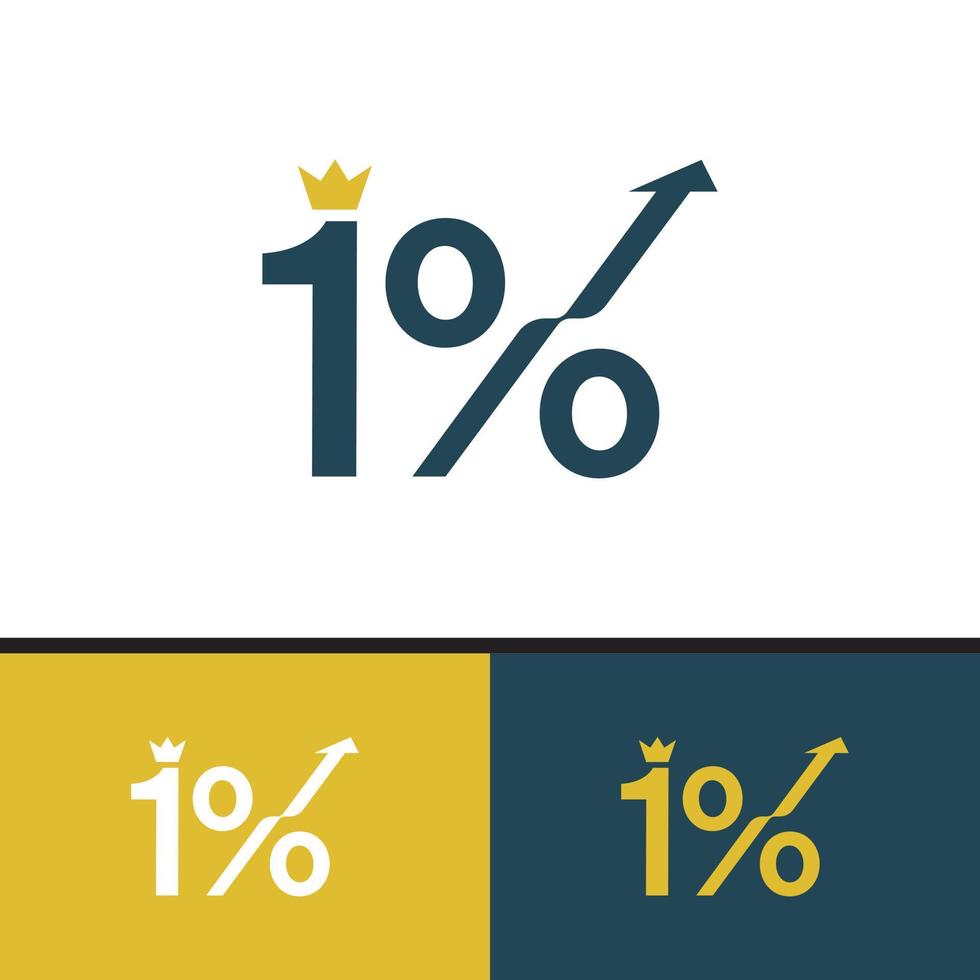 1 Percent Logo vector