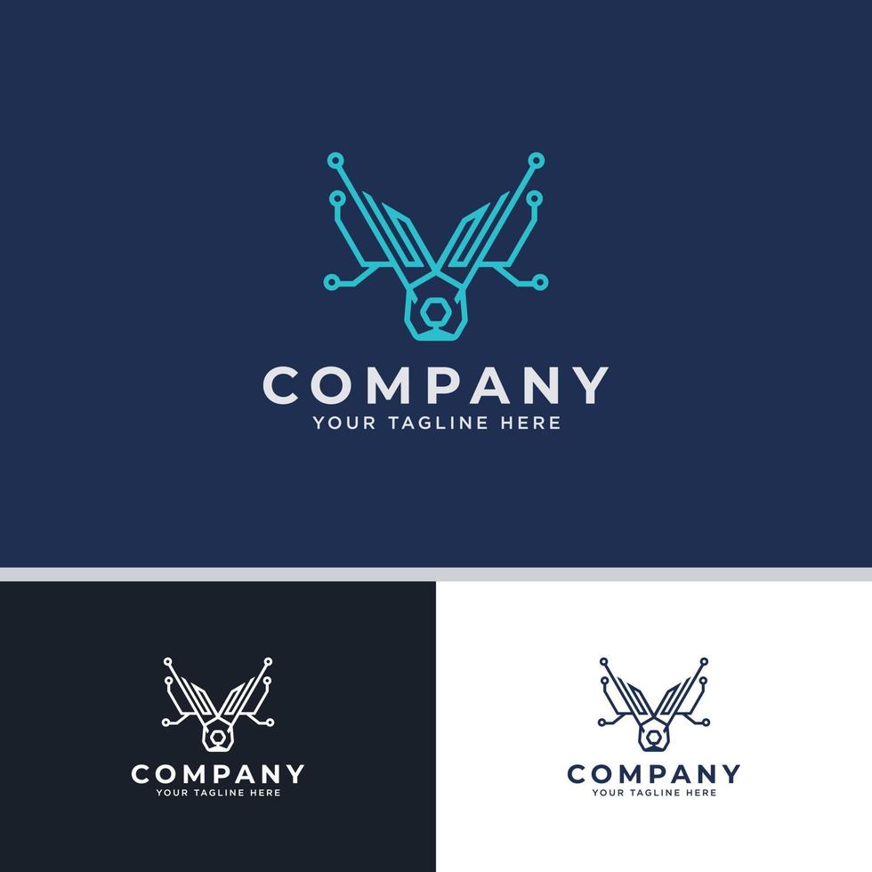 Jackalope Technology Logo vector