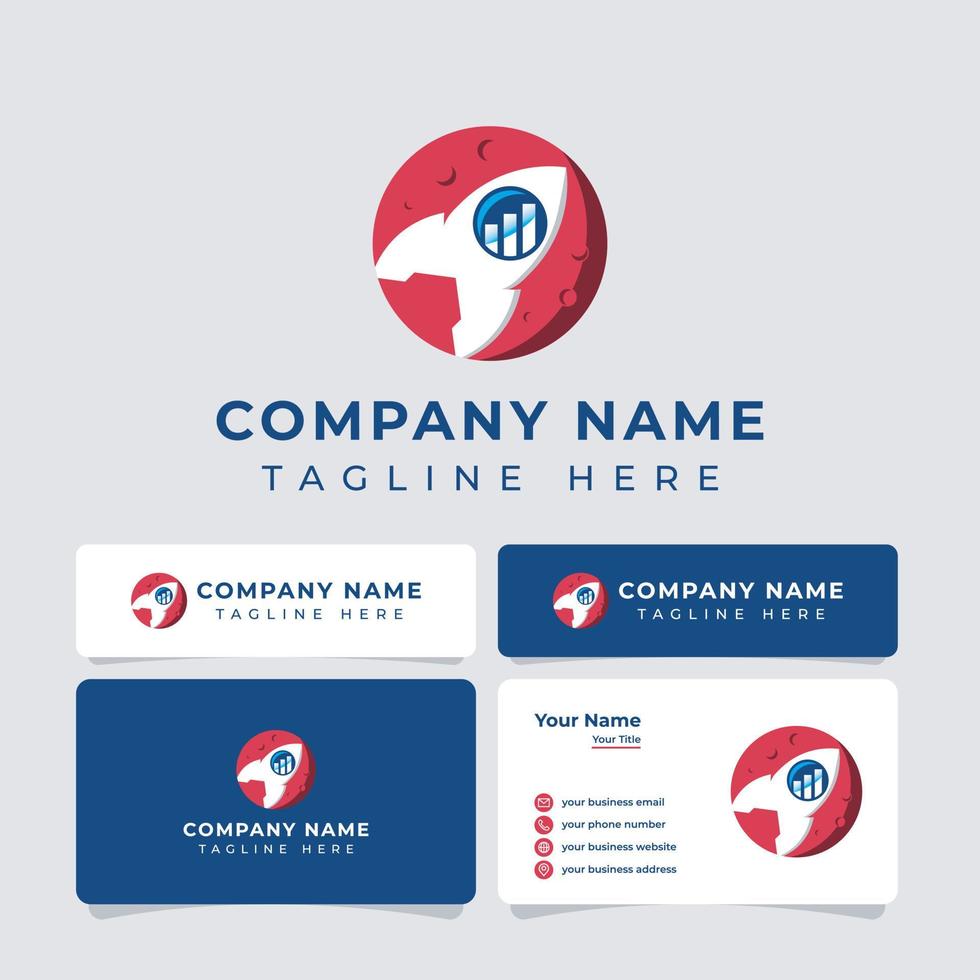 Financial Rocket Logo vector