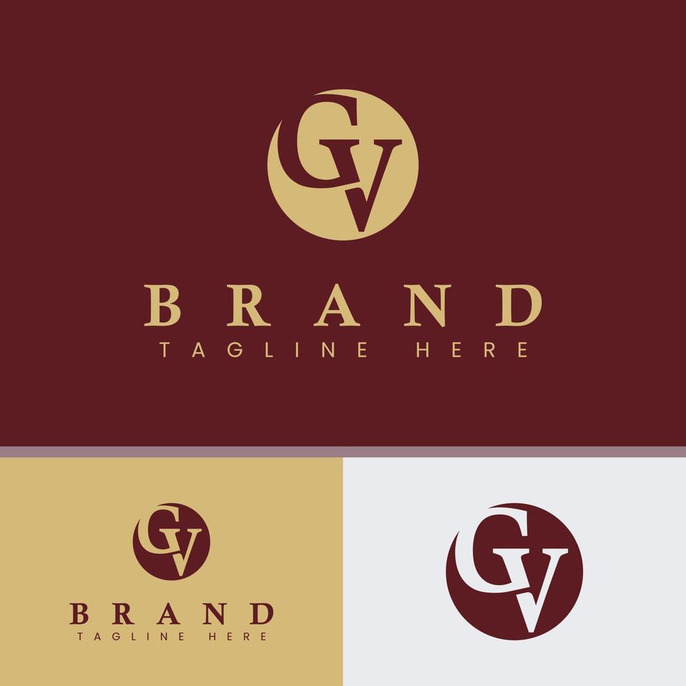 Letter GV Monogram Logo vector