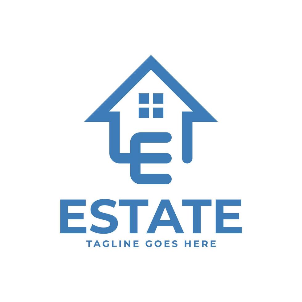 Letter E Realty Logo vector