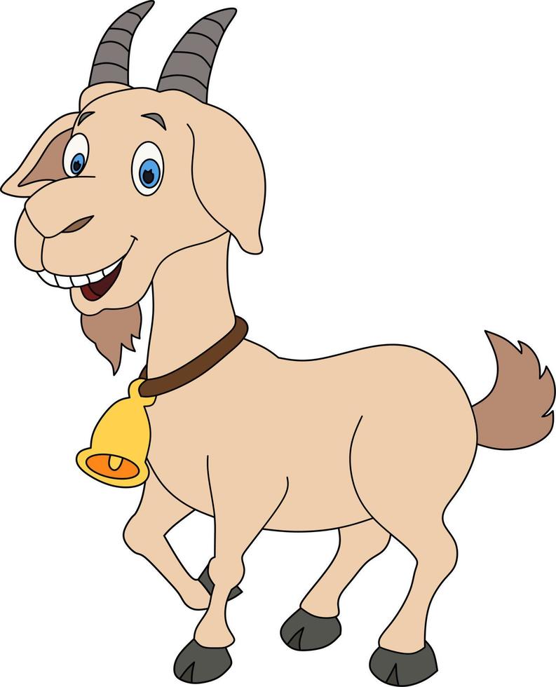 Cartoon goat for coloring book 7797378 Vector Art at Vecteezy