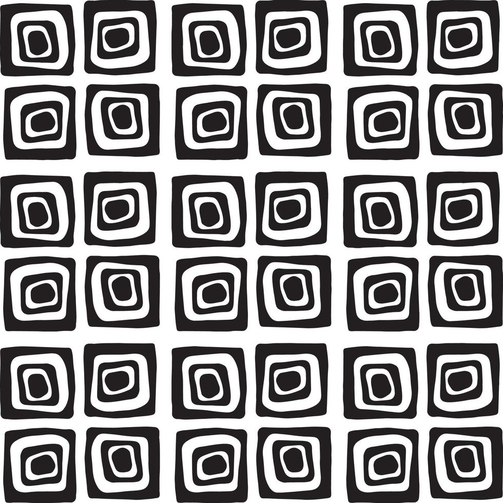 Seamless abstract geometric hand drawn pattern. vector