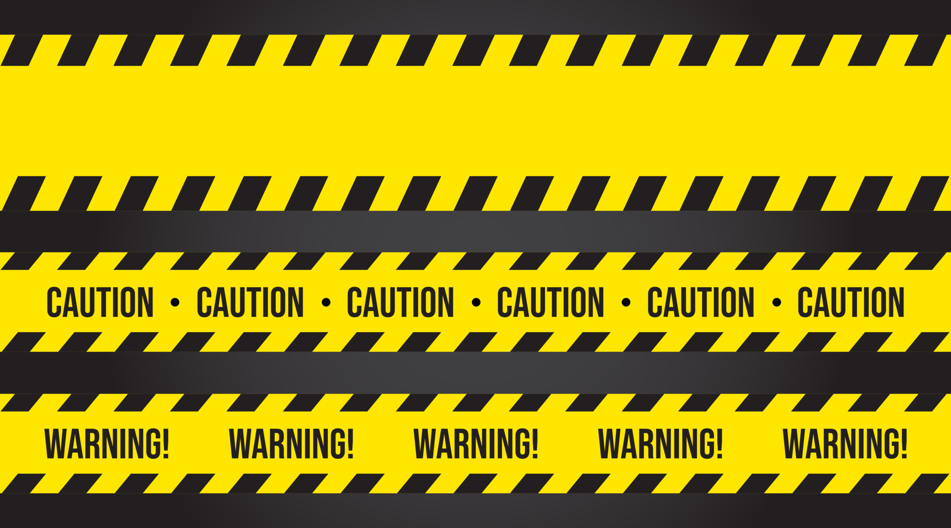 Black and yellow line striped. Caution tape. Blank warning background