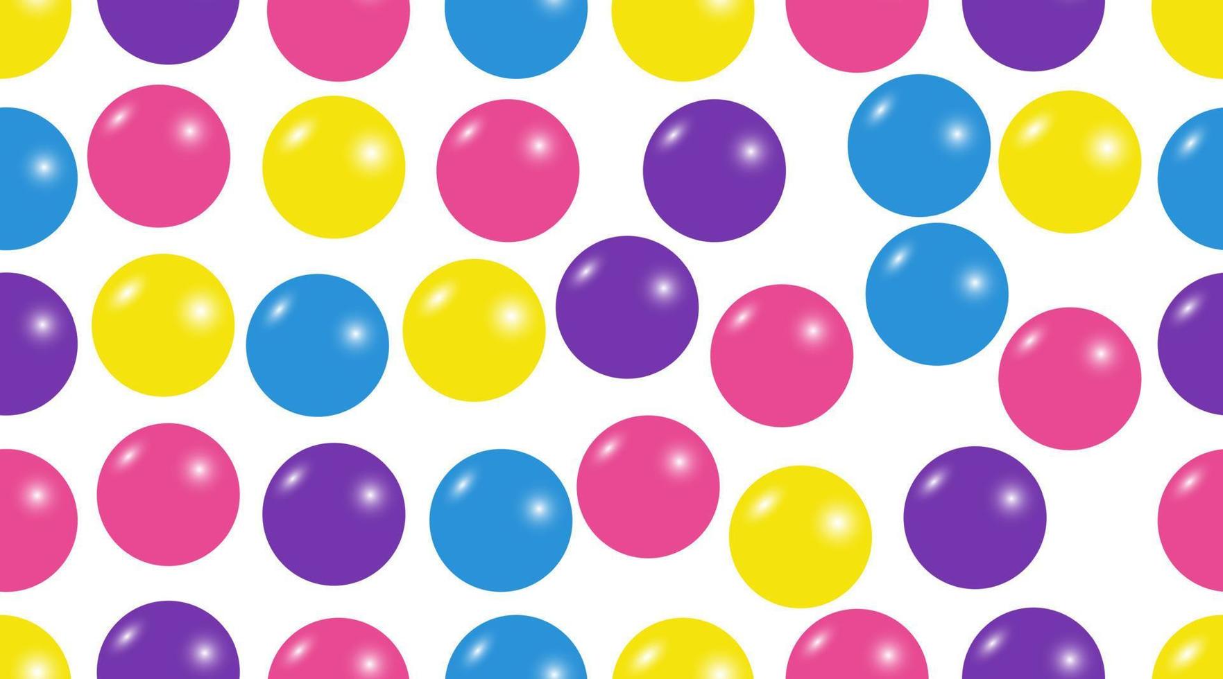 Colorful candy seamless pattern. Colorful candy sweet gumballs vector background.