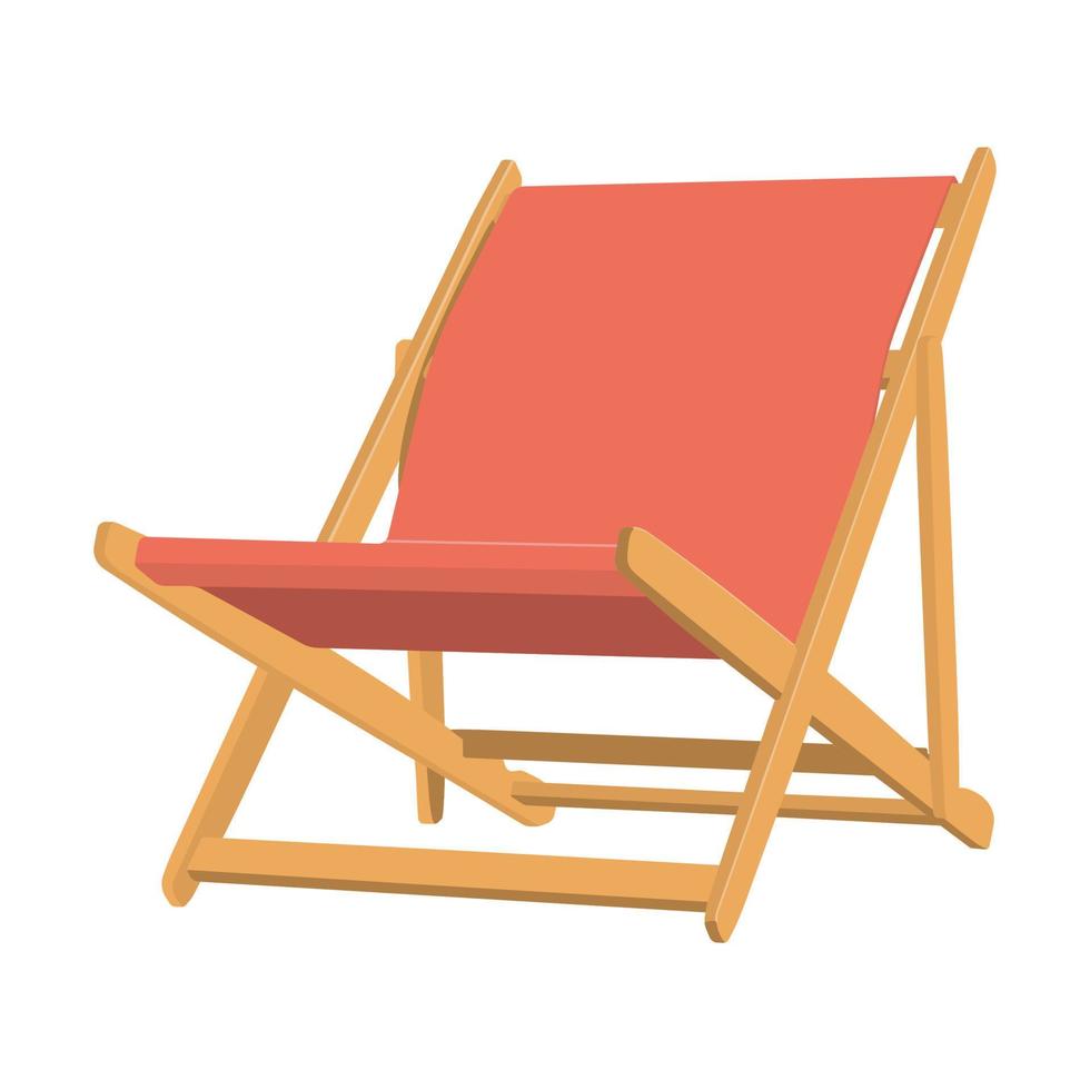 Beach chair lounge. Eps10 vector illustration