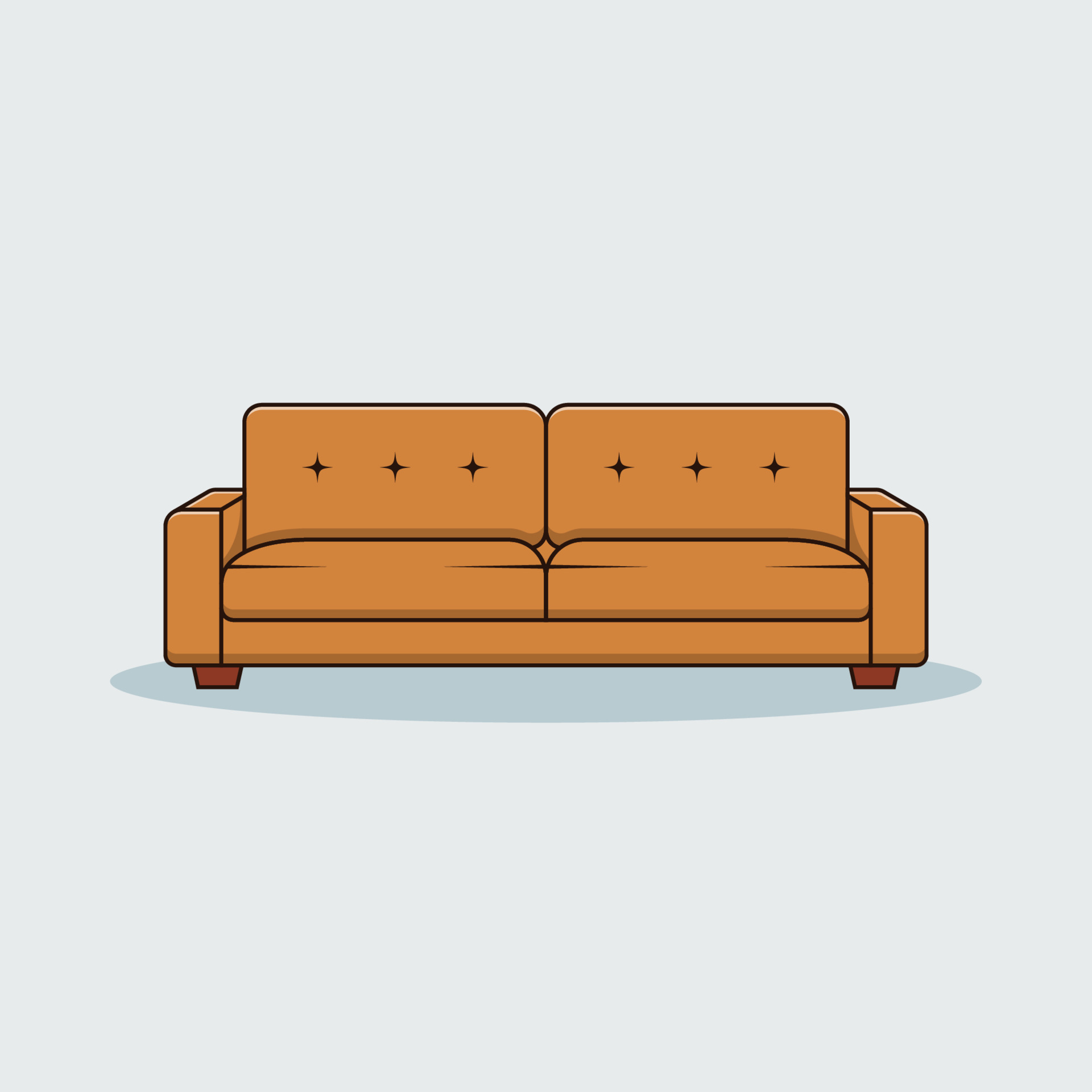 Sofa Vector Icon Ilration Interior