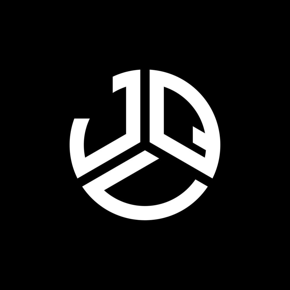 diseño de logotipo de letra jqv sobre fondo negro. concepto de logotipo de letra de iniciales creativas jqv. diseño de letras jqv. vector