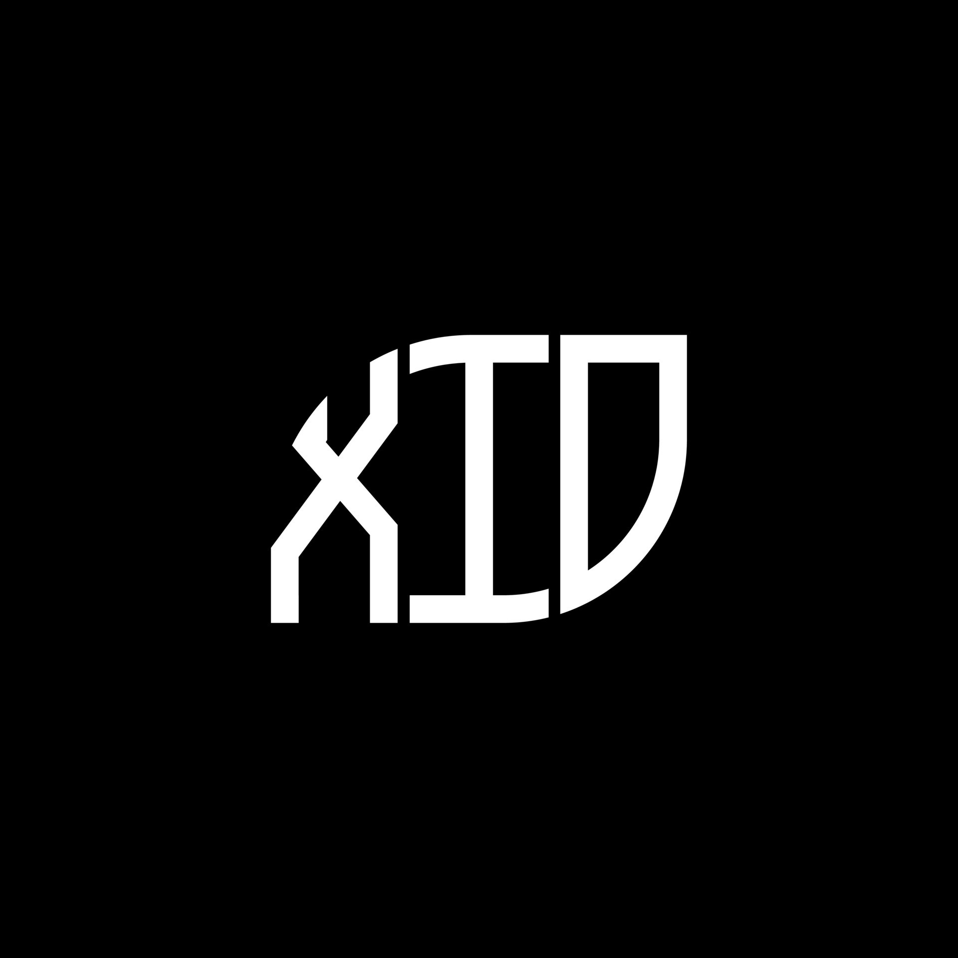 XIO letter logo design on black background. XIO creative initials