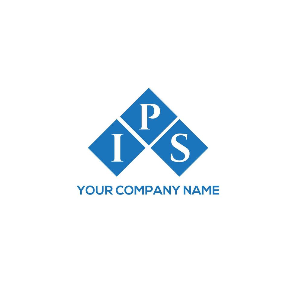 IPS letter logo design on white background. IPS creative initials letter logo concept. IPS letter design. vector