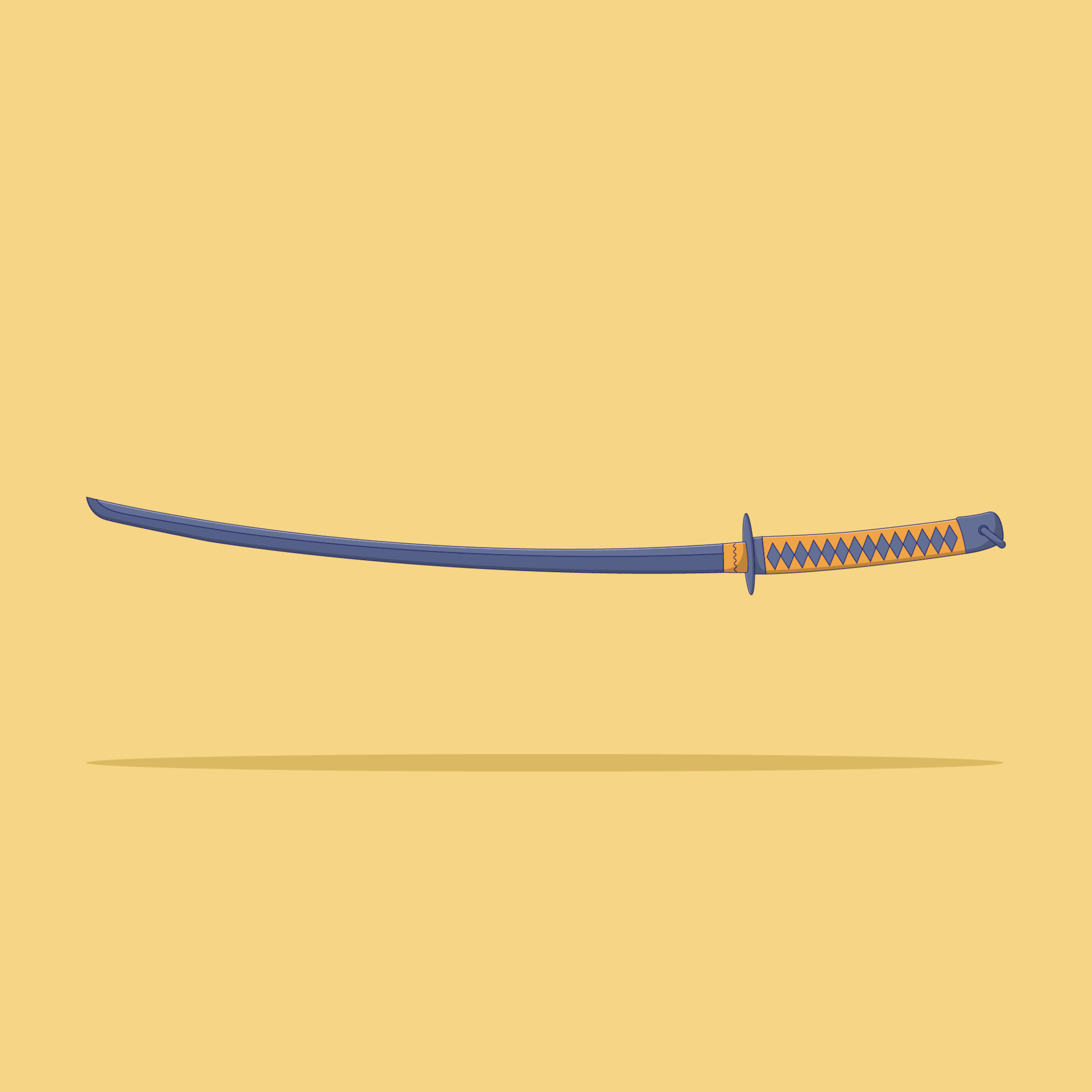 Katana Vector Icon Illustration. Samurai Sword Vector. Flat Cartoon Style  Suitable for Web Landing Page, Banner, Flyer, Sticker, Wallpaper,  Background 7798458 Vector Art at Vecteezy