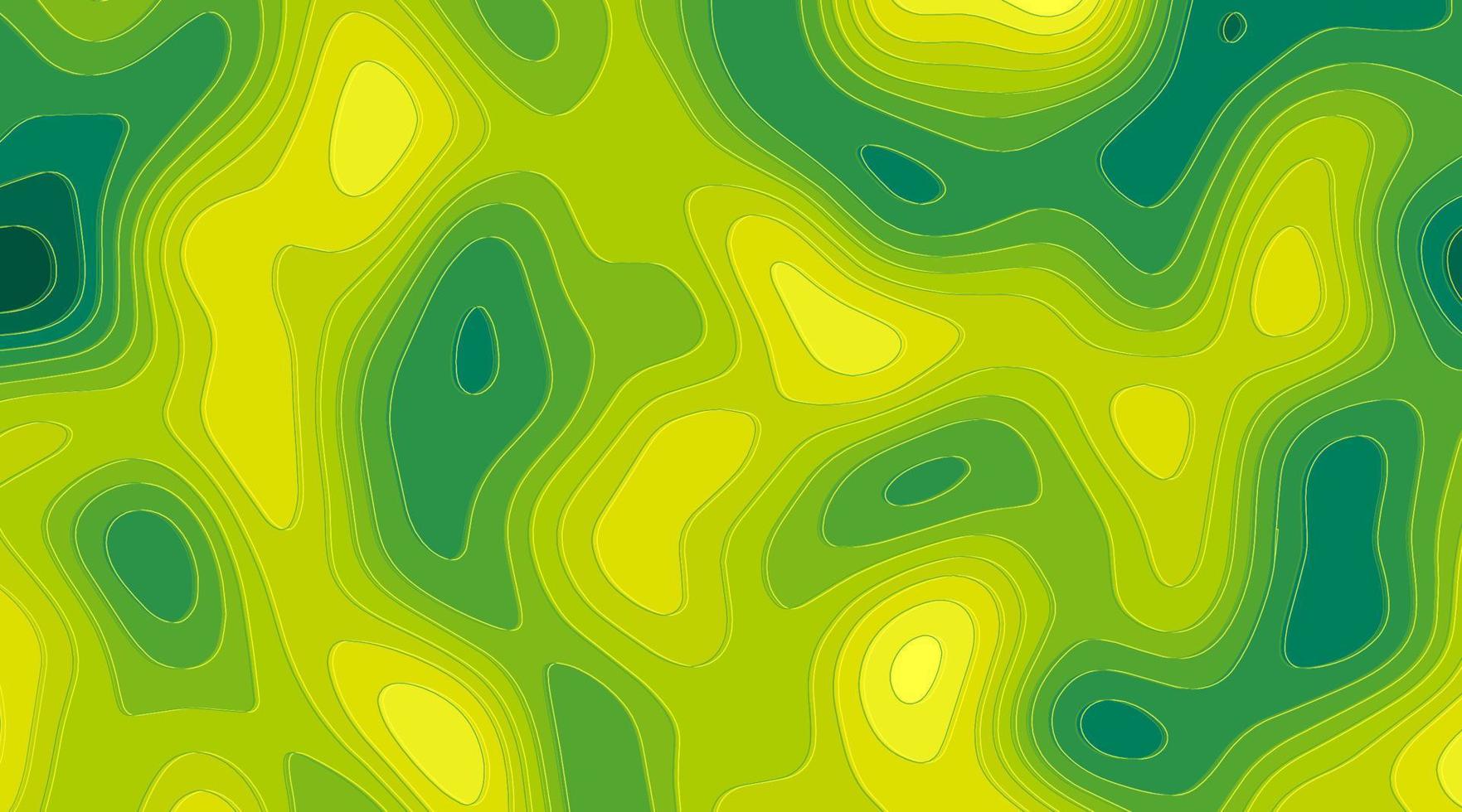 Abstract of green geometric background,countour style vector