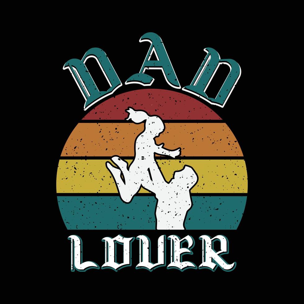 Dad Lover t-shirt design, father, day, hero, graphic, editable, illustration vector