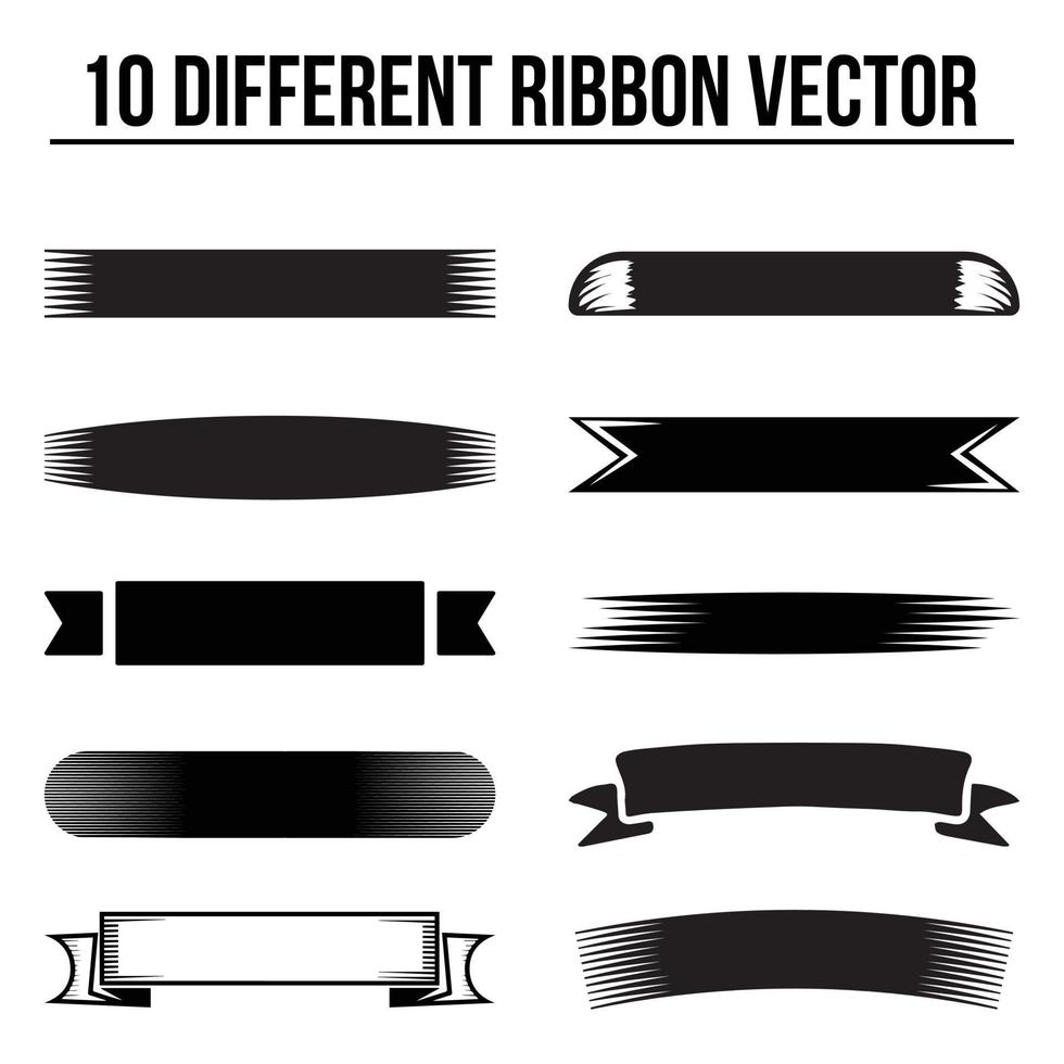 Free different vintage vector ribbon design