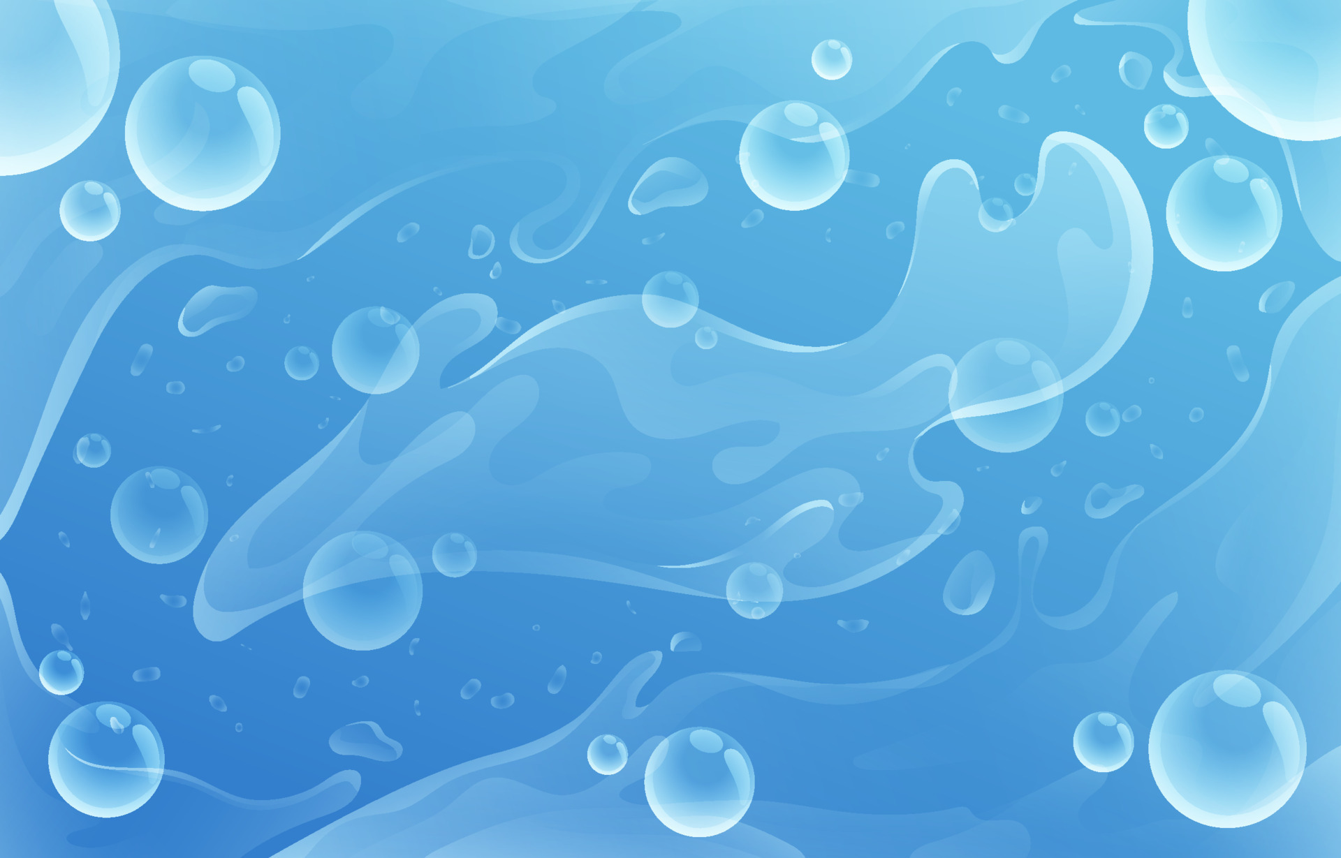 Refresh Water Splash and Bubble Background 7800202 Vector Art at