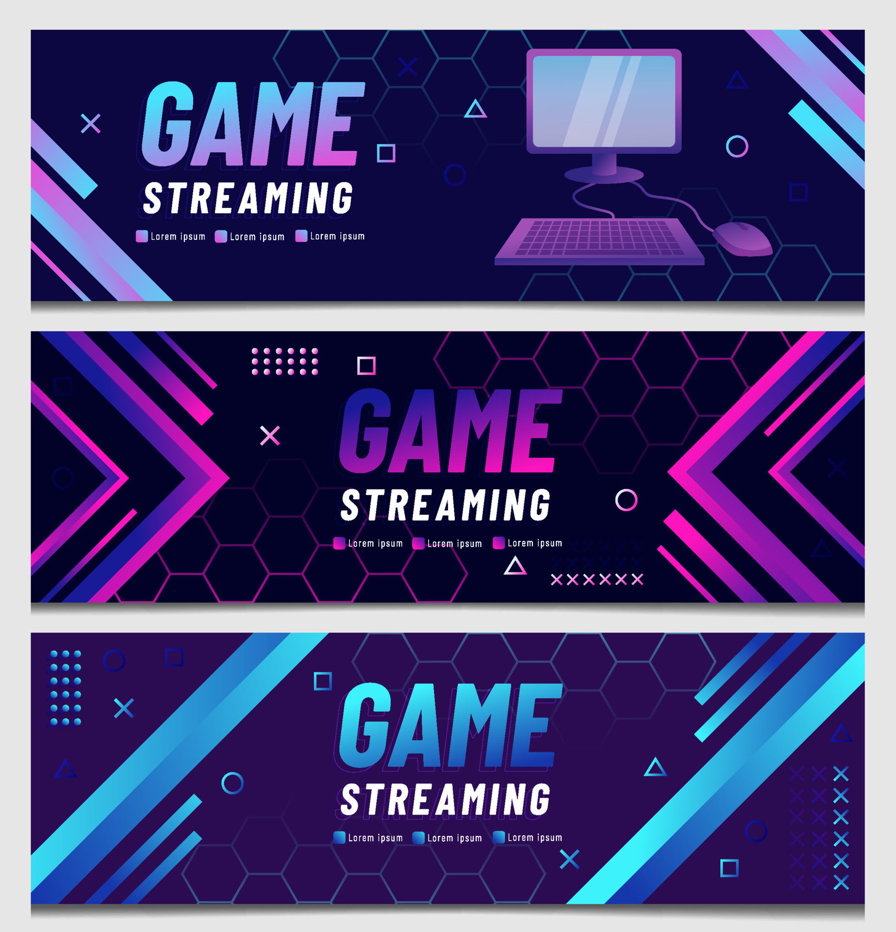 FREE)  Gaming Banner Template Pack! *2021* 