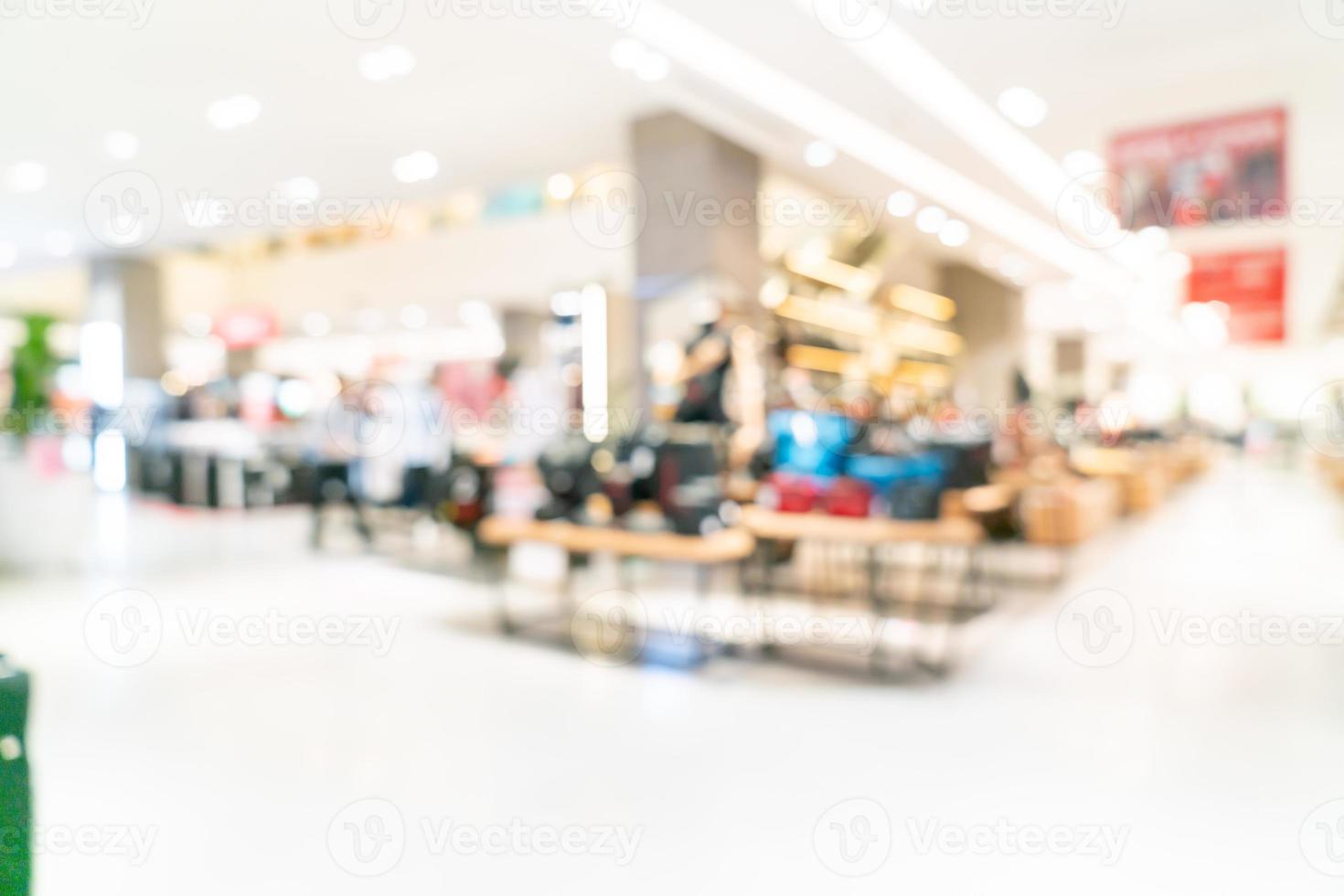 abstract blur shop and retail store in shopping mall photo