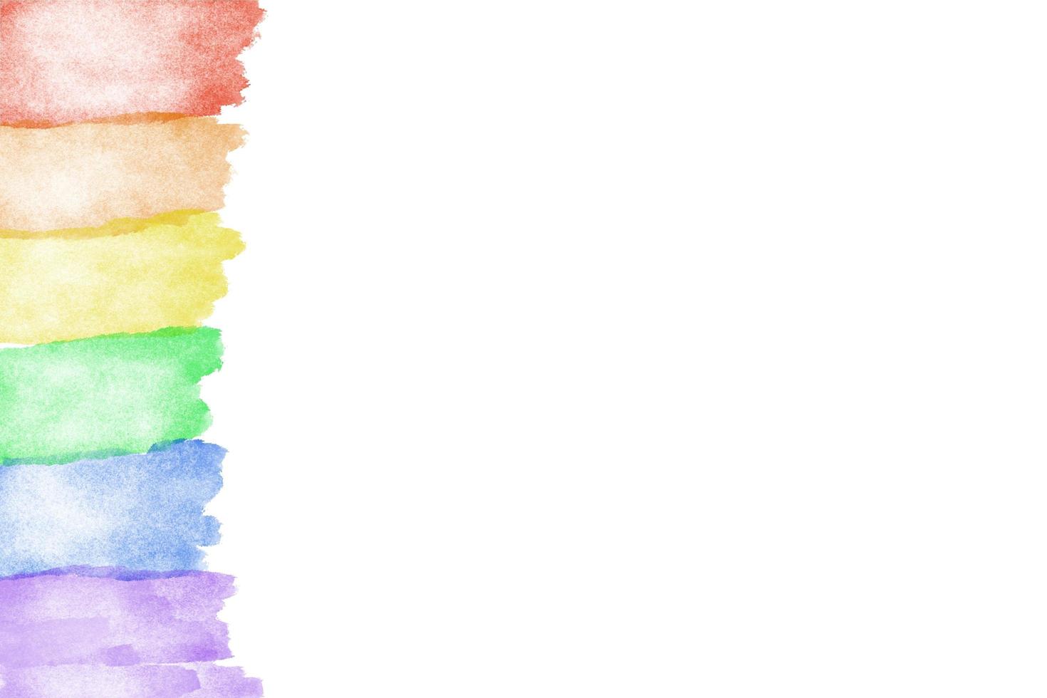 Rainbow art drawing in stripes and heart, background, lgbtqai comcept photo