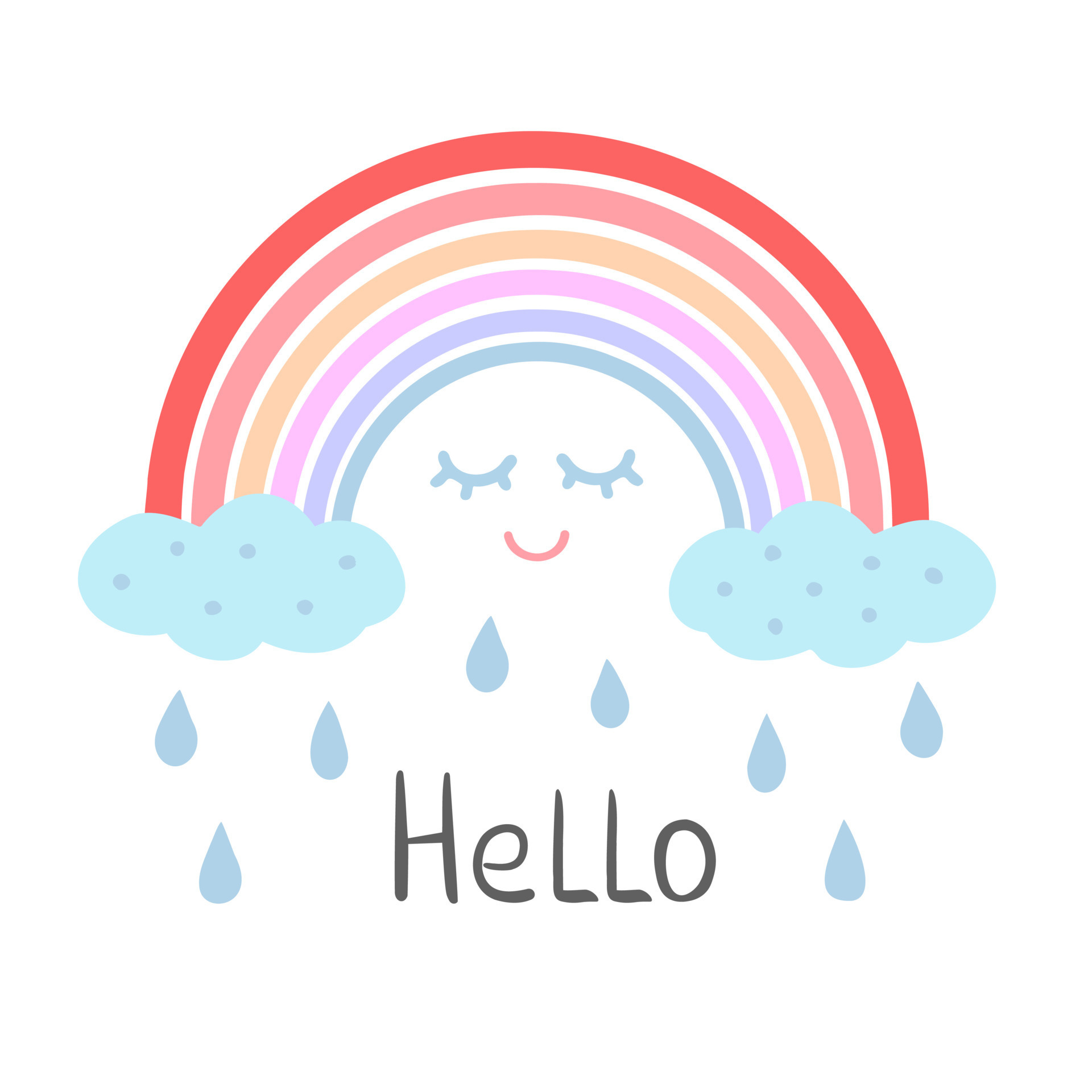 Cute Rainbow Sticker Set 2420637 Vector Art at Vecteezy