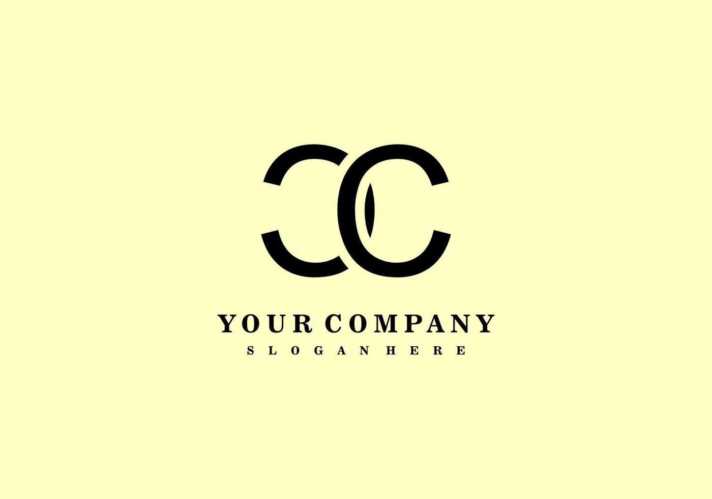 Monogram logo initials vector