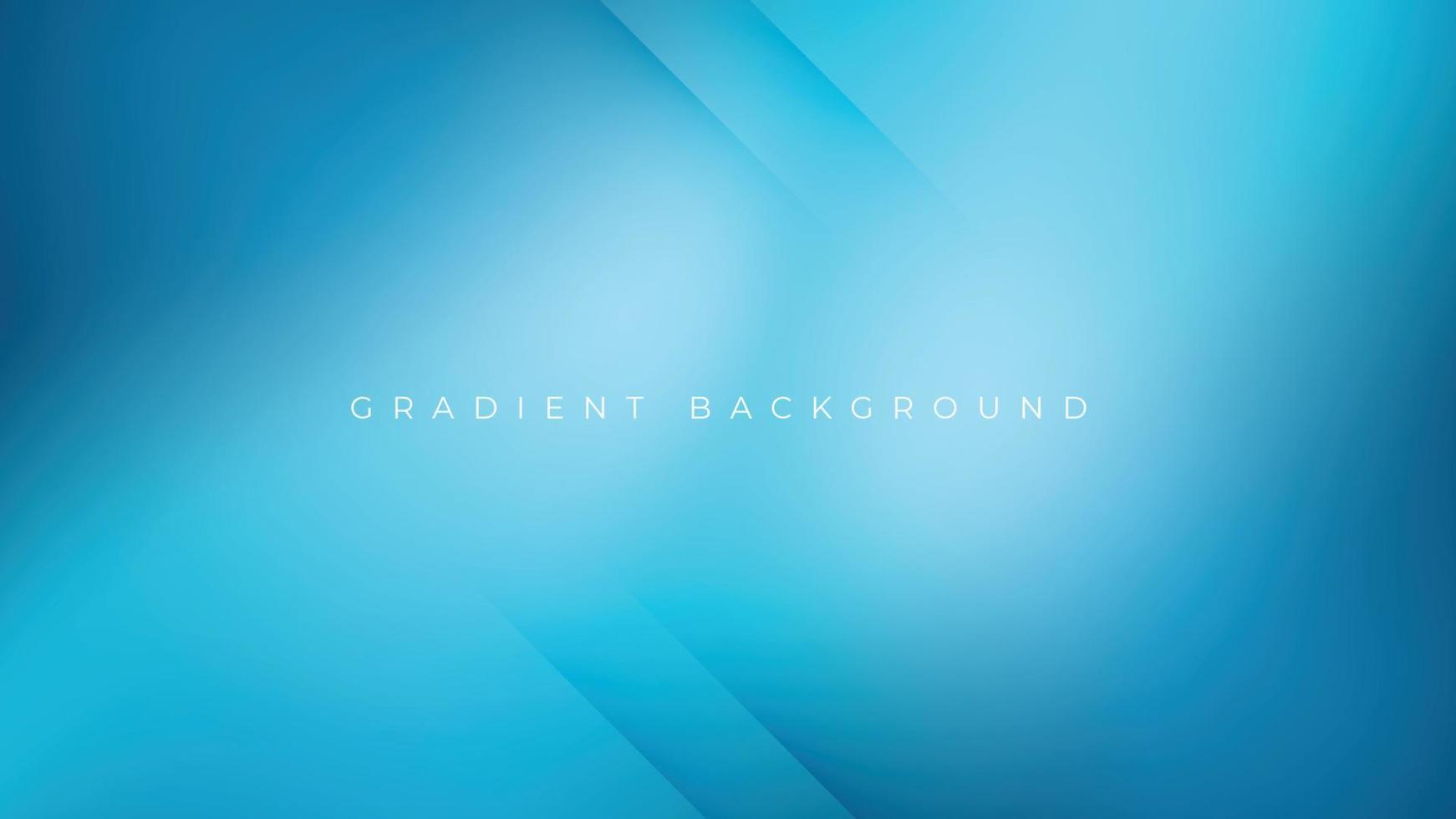 Abstract gradient blue background. Blurred gradient turquoise backdrop. Vector illustration