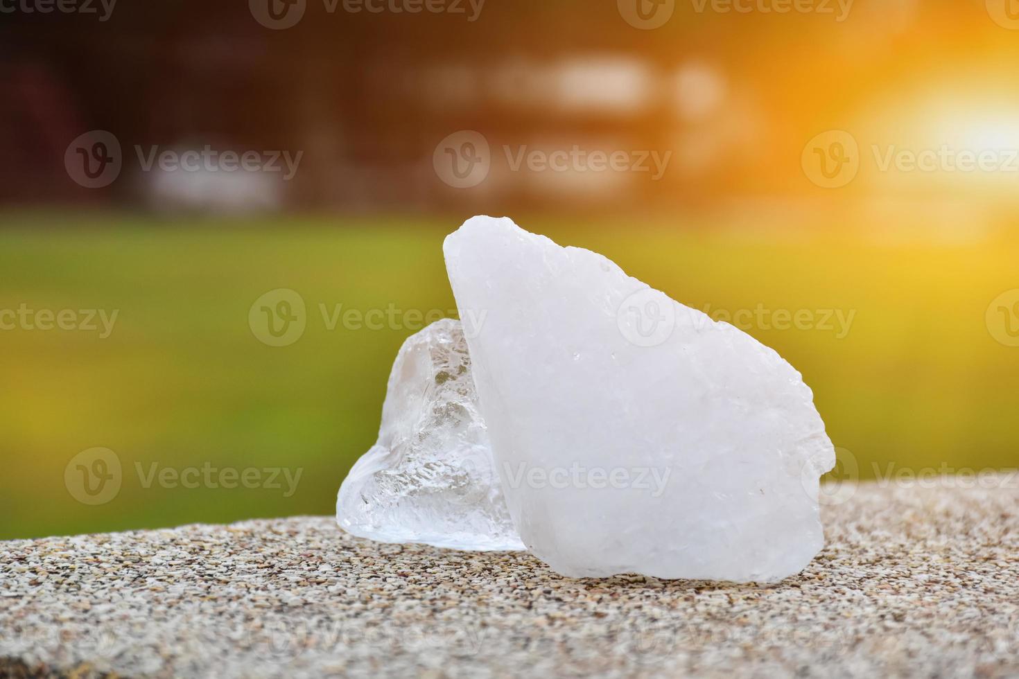 Alum cubes,alternative choice treatment of human body, concept for herb