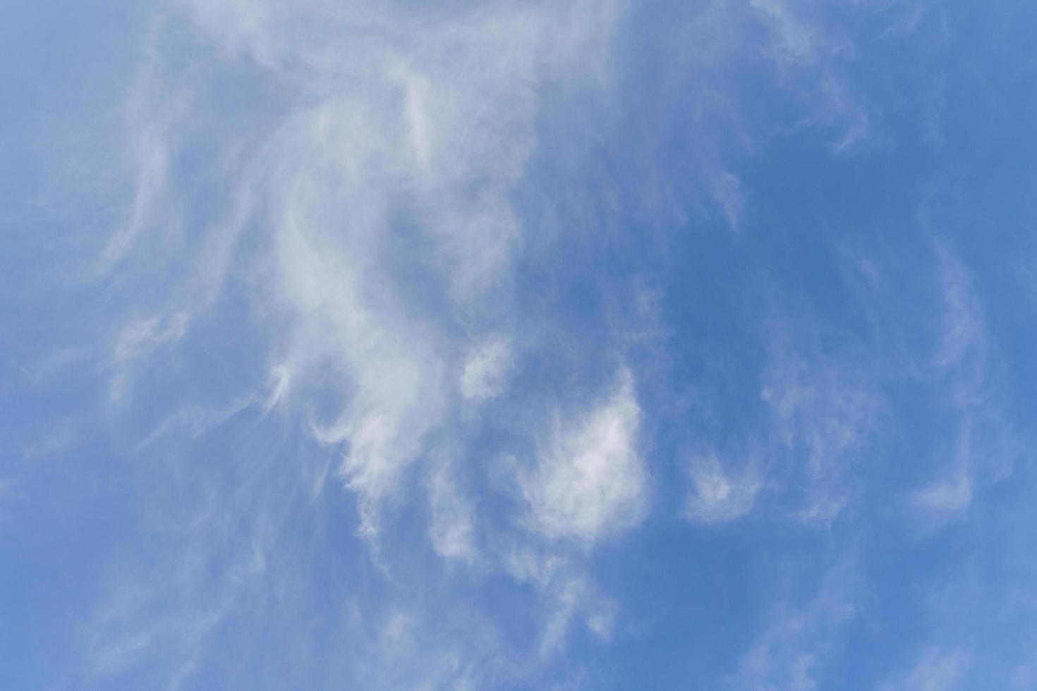 Daytime clear sky and clouds background photo