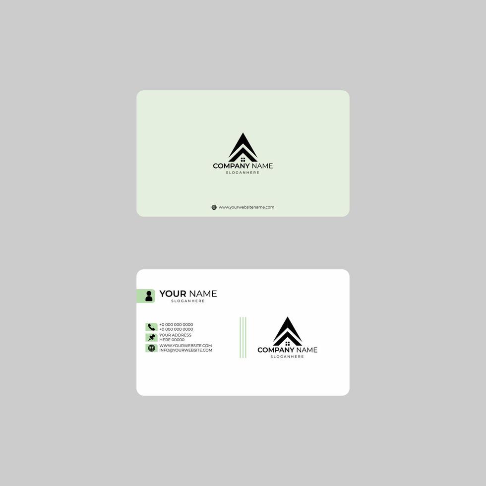 Modern Business Card -Creative And Clean Business Card Template Corporate. vector