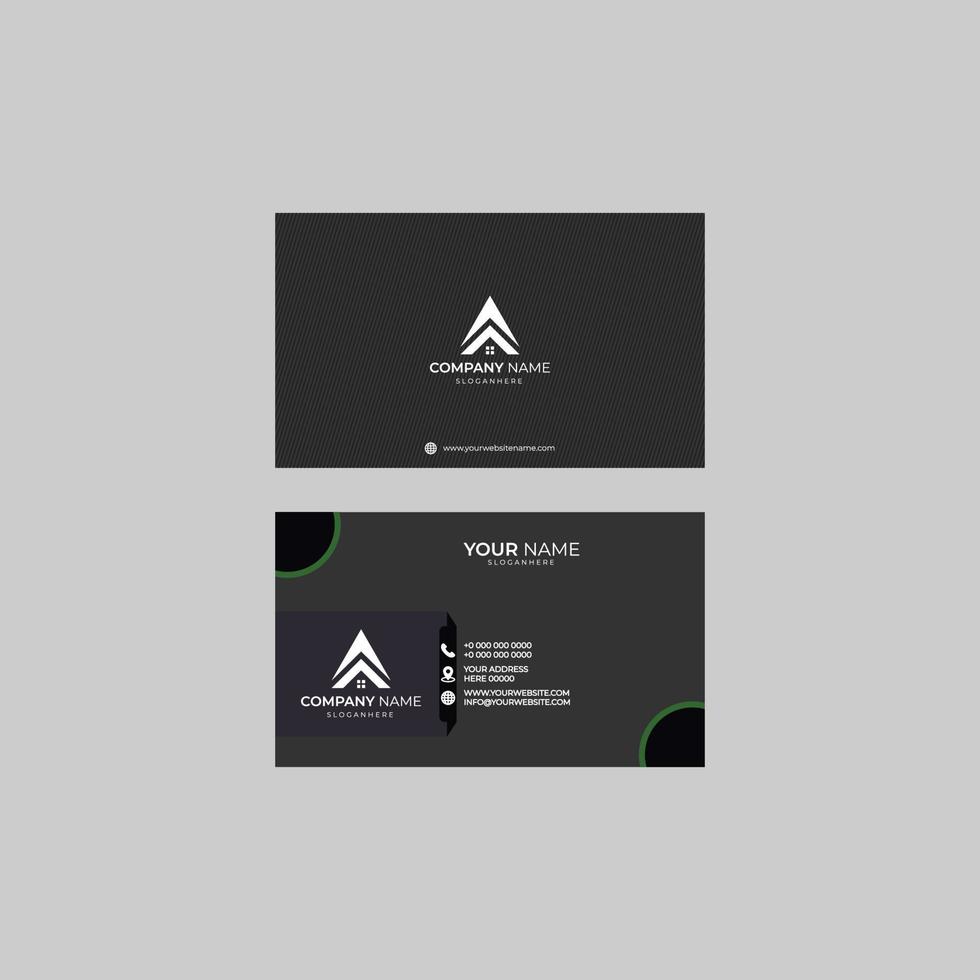 Modern Business Card -Creative And Clean Business Card Template Corporate. vector