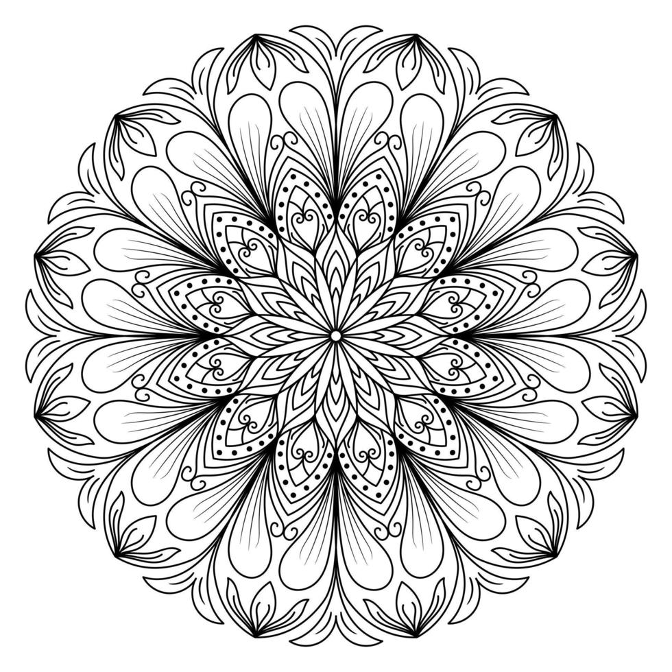 Mandala design for coloring books. vintage mandala Decorative round ornaments. vector